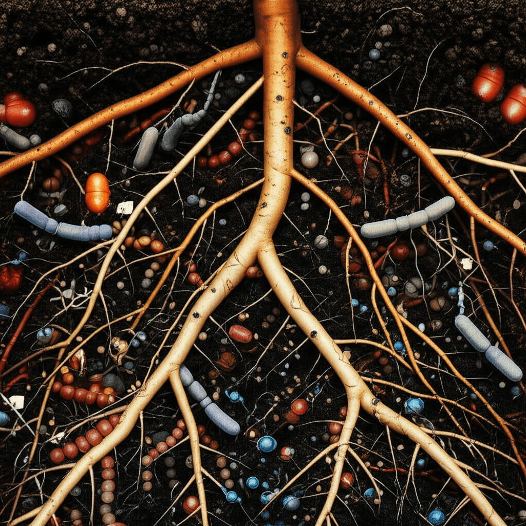 Rich fertile soil representing the foundational knowledge and cultural layer of EatoGlobal system